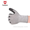 Hespax Latex Cut Resistant Protective Gloves Level 5